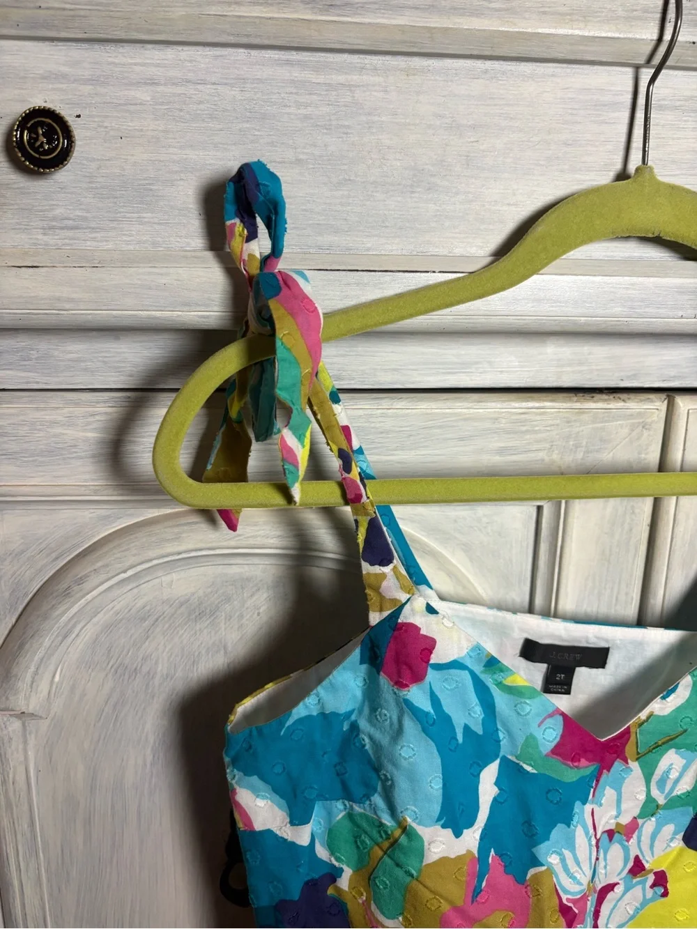 J. Crew Tie Strap Tropical Floral‎ Peplum Tank Preppy Vacation Garden